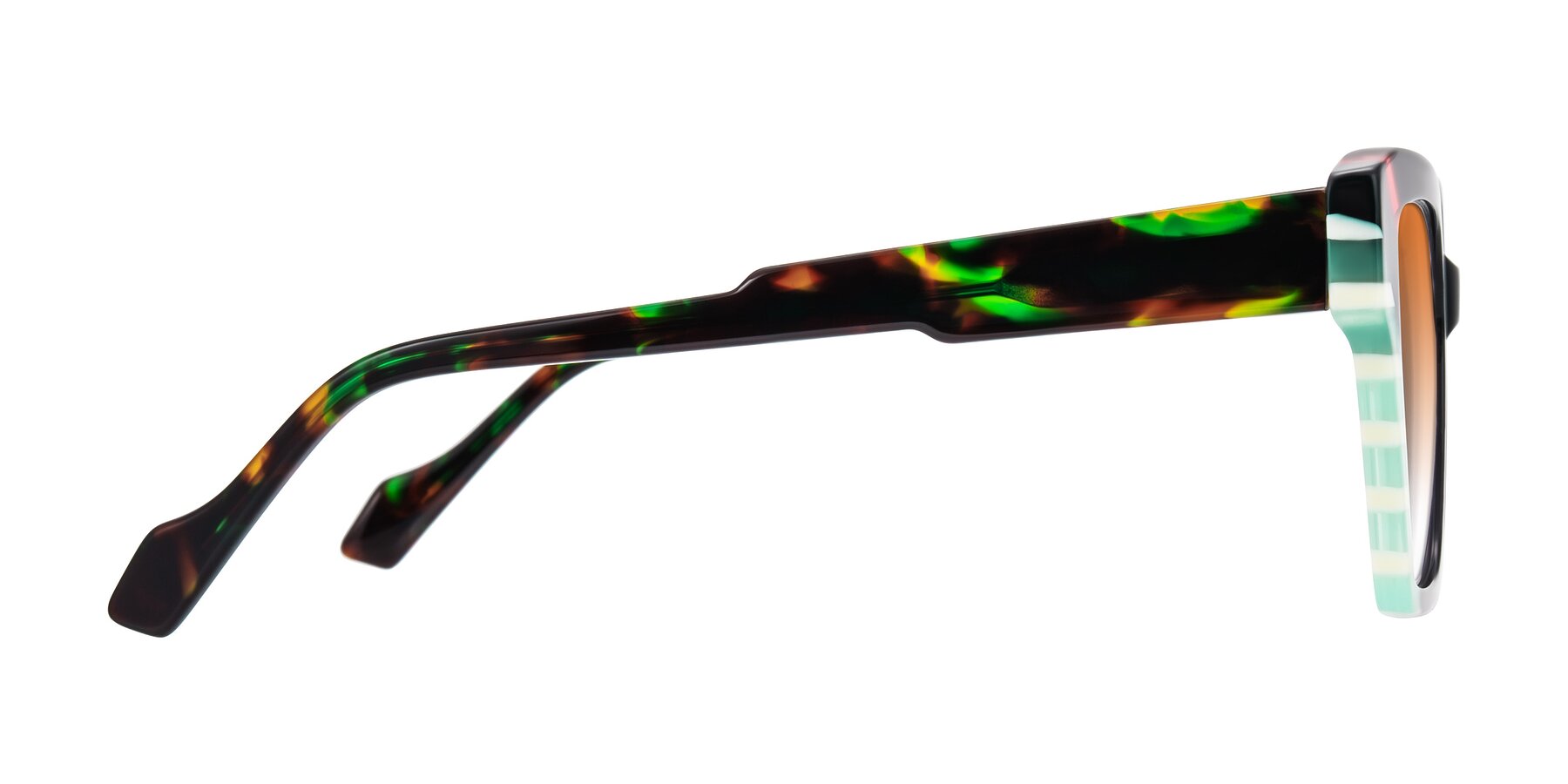 Side of Widvale in Onyx Mosaic with Orange Gradient Lenses