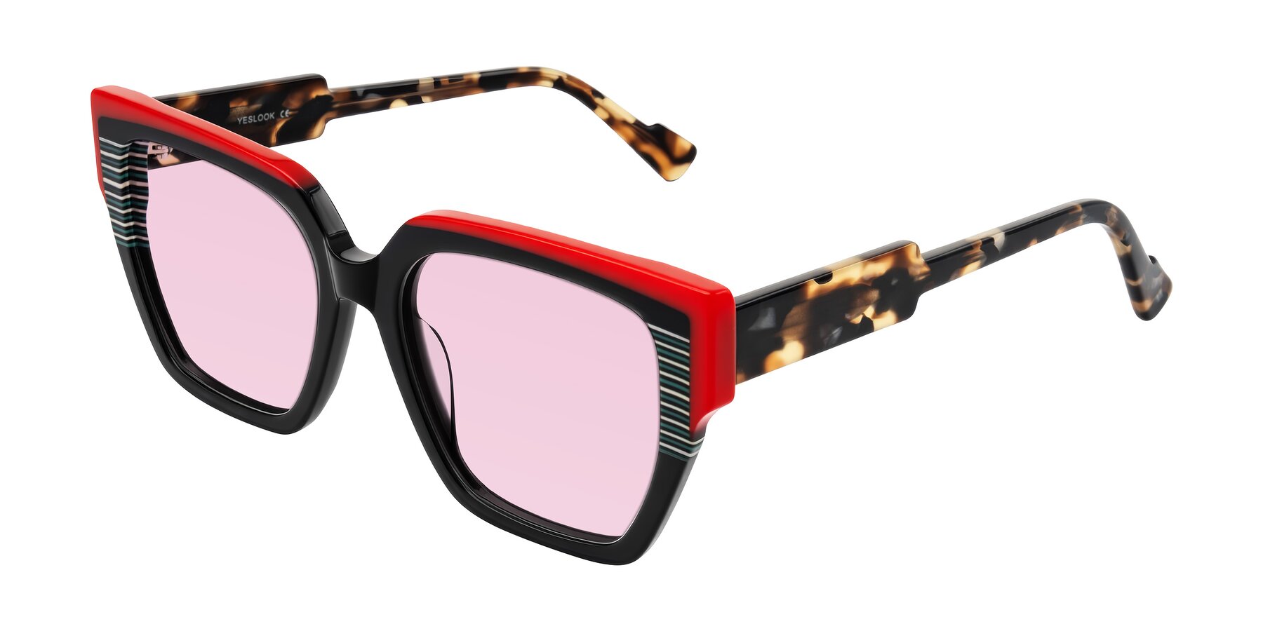 Angle of Delph in Crimson Track with Light Pink Tinted Lenses
