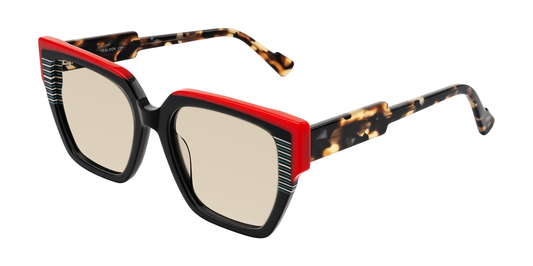 Angle of Delph in Crimson Track with Light Brown Tinted Lenses