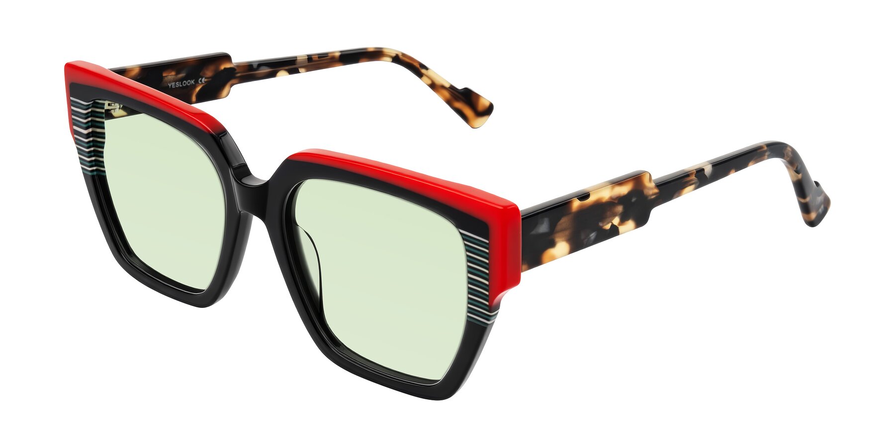 Angle of Delph in Crimson Track with Light Green Tinted Lenses