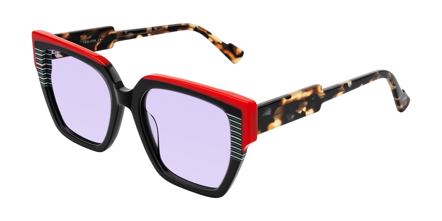 Angle of Delph in Crimson Track with Light Purple Tinted Lenses