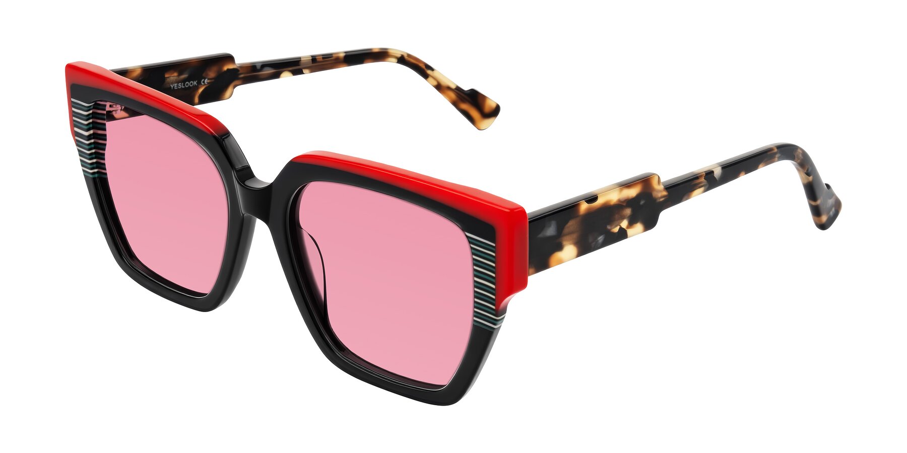 Angle of Delph in Crimson Track with Pink Tinted Lenses