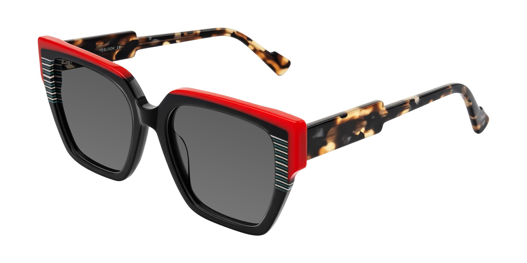 Angle of Delph in Crimson Track with Medium Gray Tinted Lenses