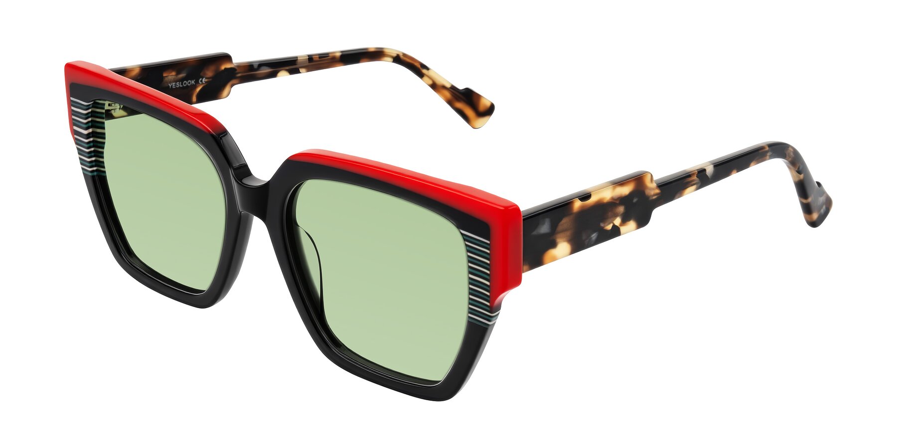 Angle of Delph in Crimson Track with Medium Green Tinted Lenses