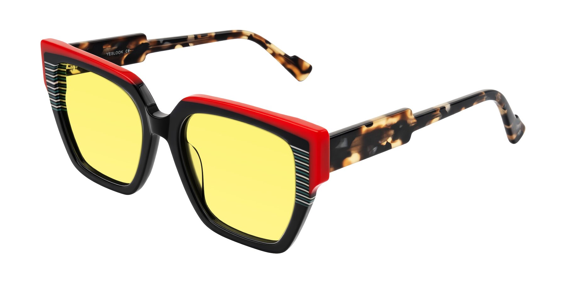 Angle of Delph in Crimson Track with Medium Yellow Tinted Lenses