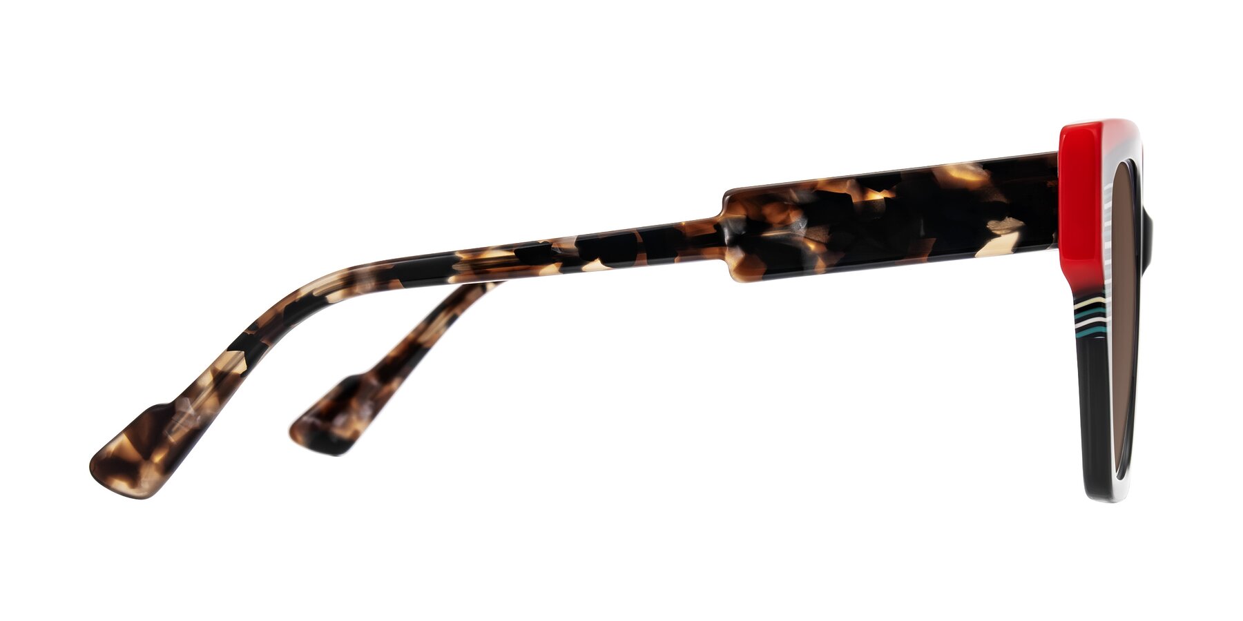 Side of Delph in Crimson Track with Brown Tinted Lenses
