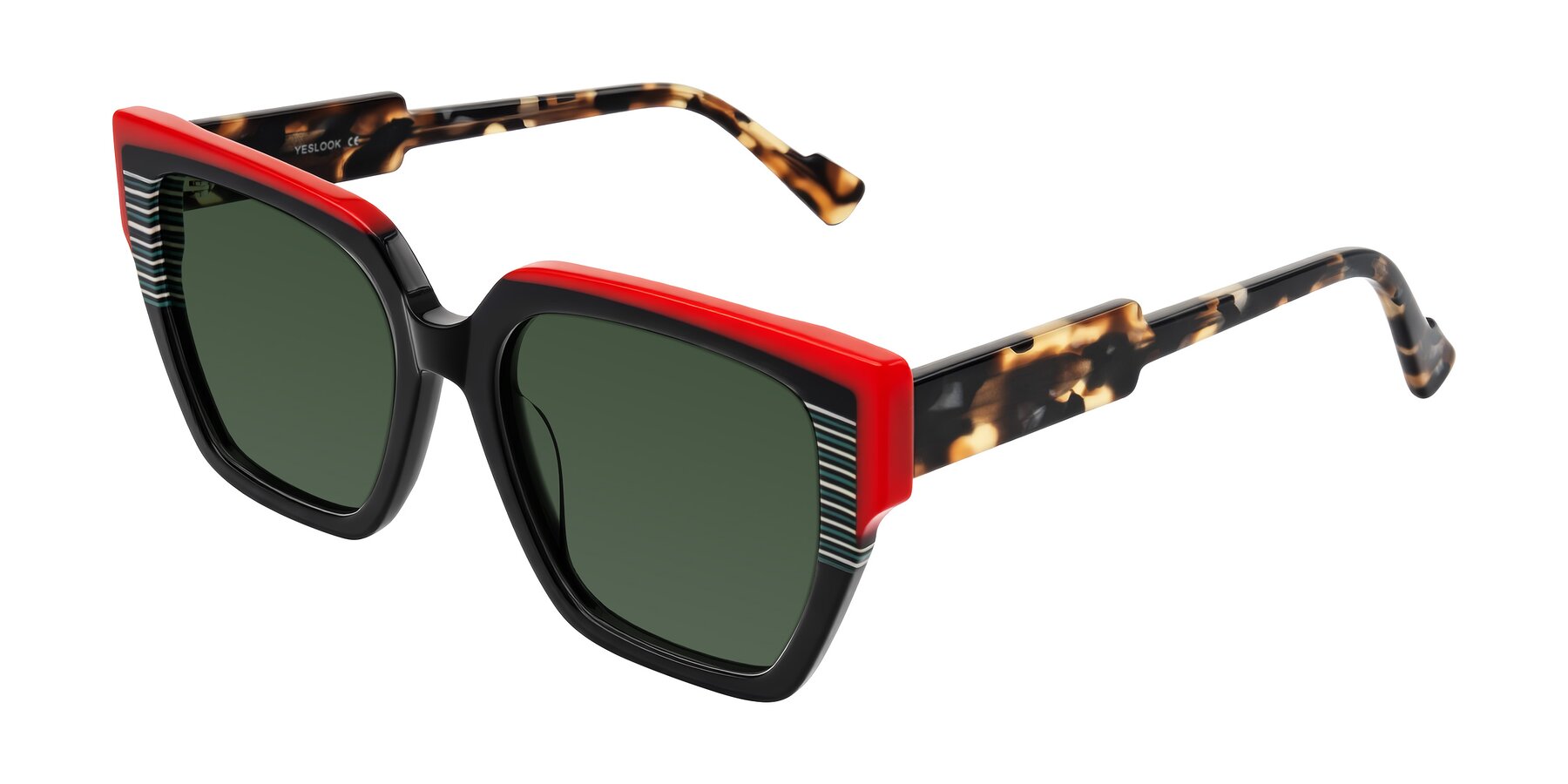 Angle of Delph in Crimson Track with Green Tinted Lenses
