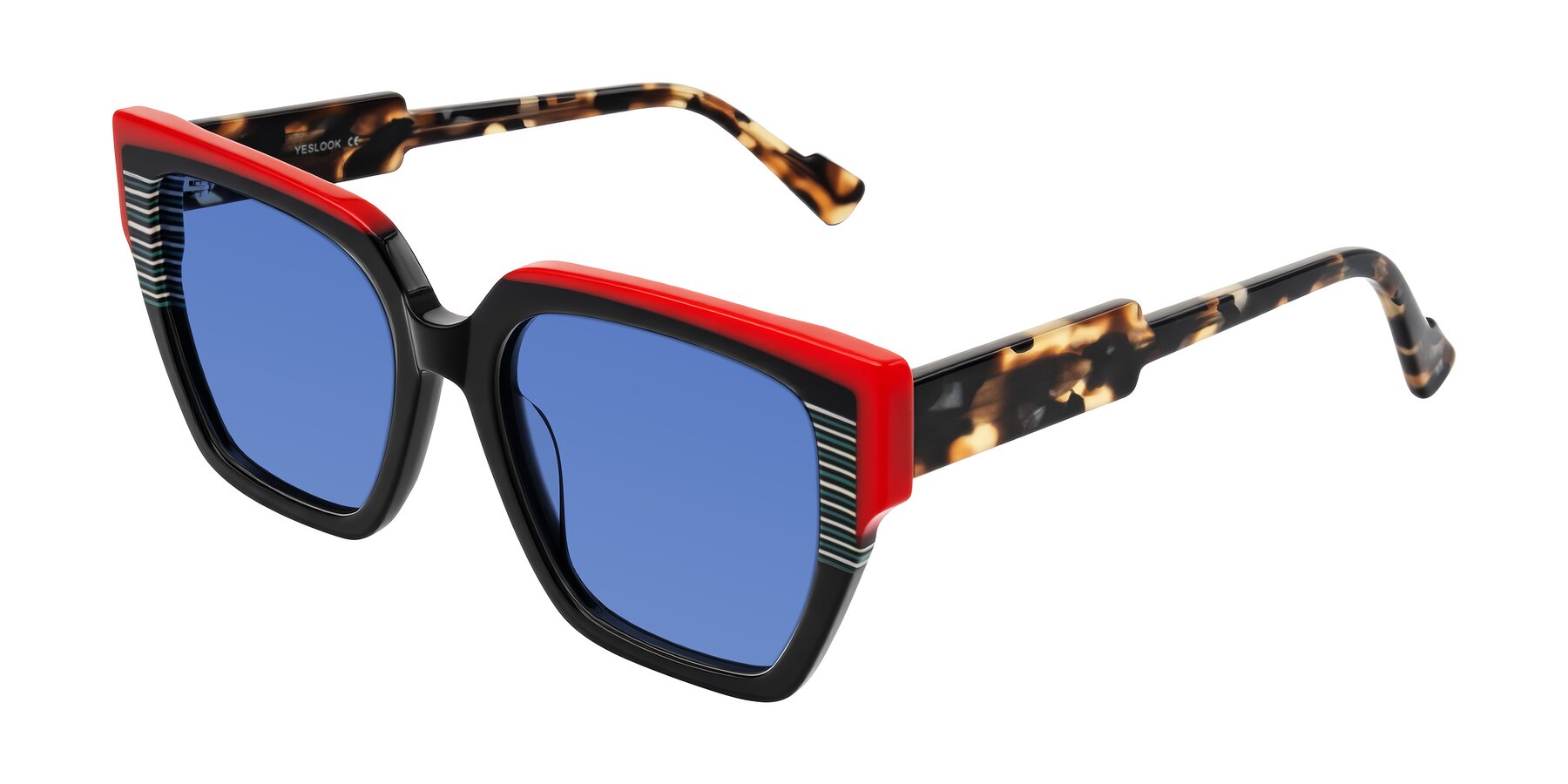 Angle of Delph in Crimson Track with Blue Tinted Lenses