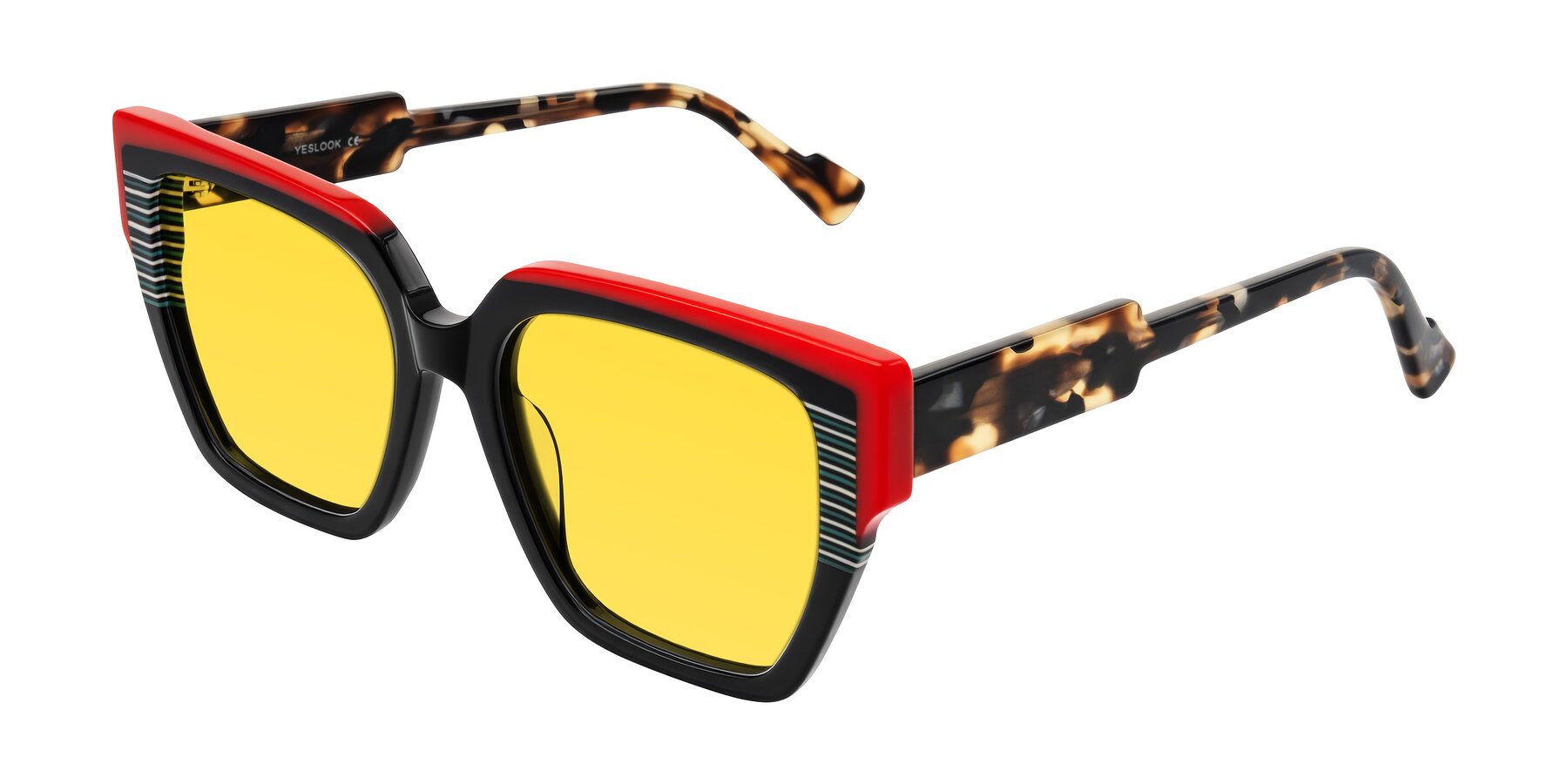 Angle of Delph in Crimson Track with Yellow Tinted Lenses