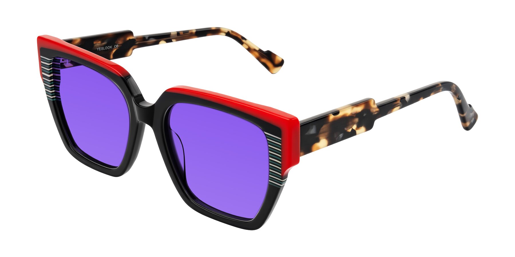 Angle of Delph in Crimson Track with Purple Tinted Lenses