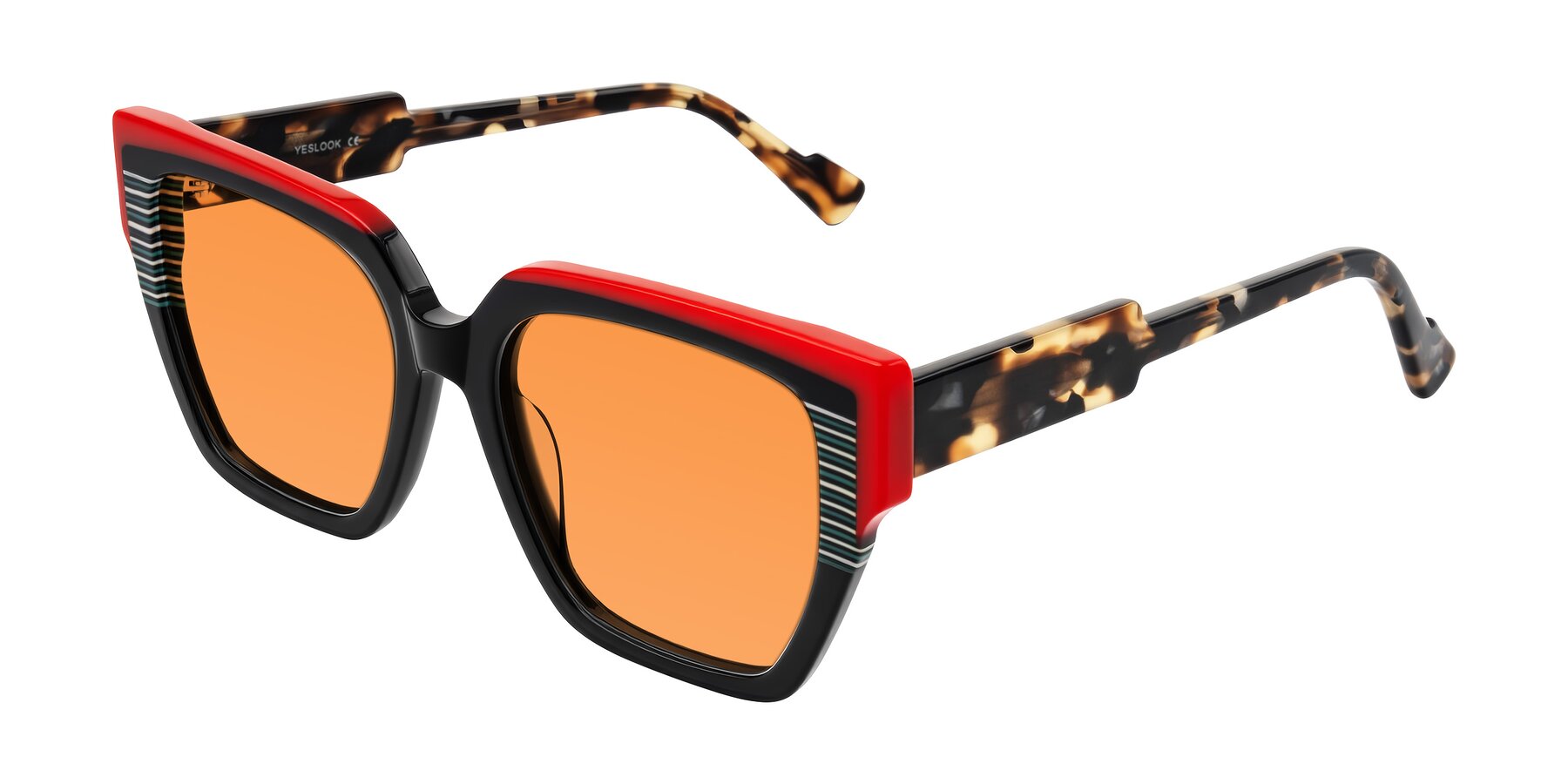 Angle of Delph in Crimson Track with Orange Tinted Lenses