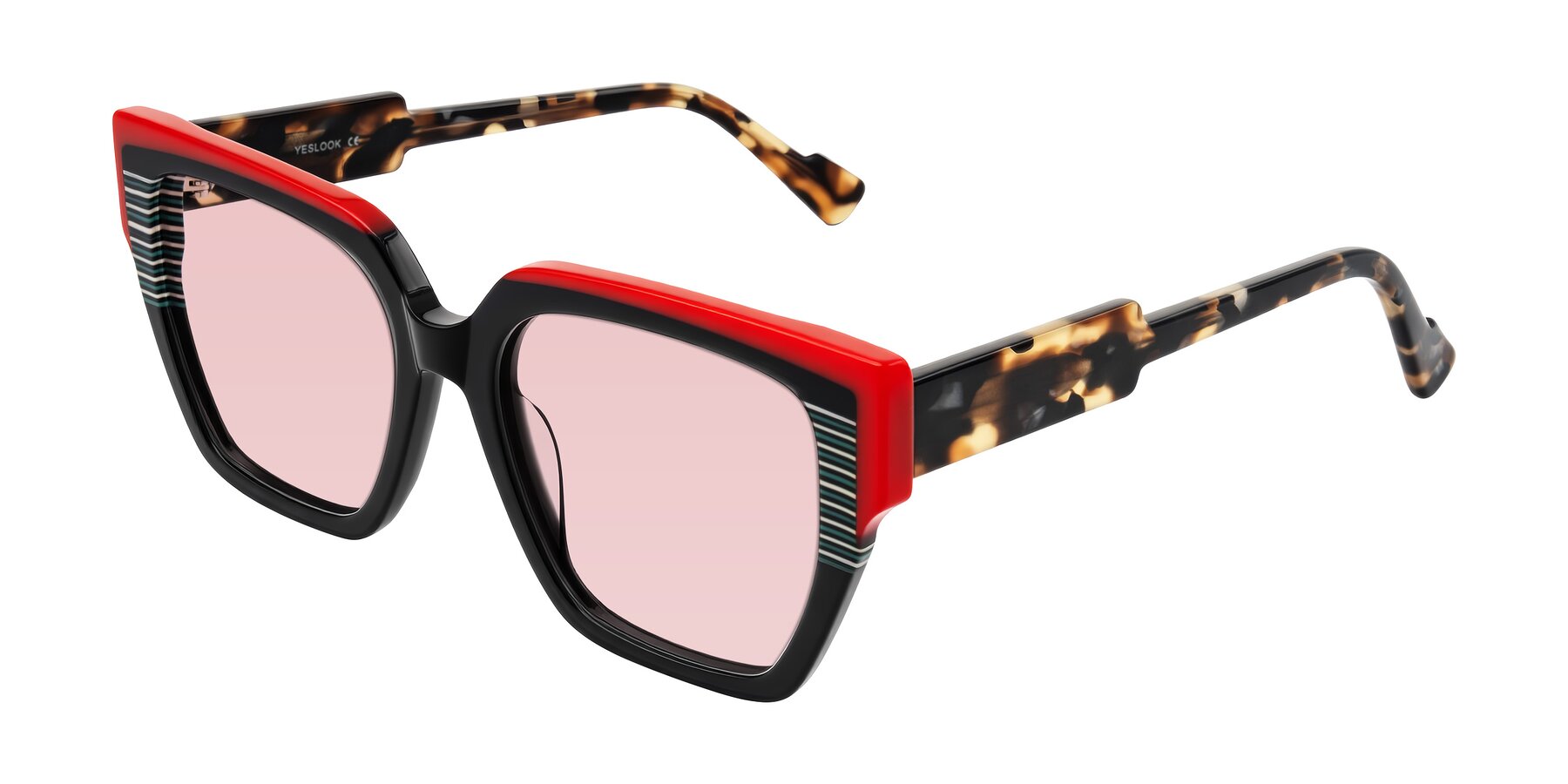 Angle of Delph in Crimson Track with Light Garnet Tinted Lenses