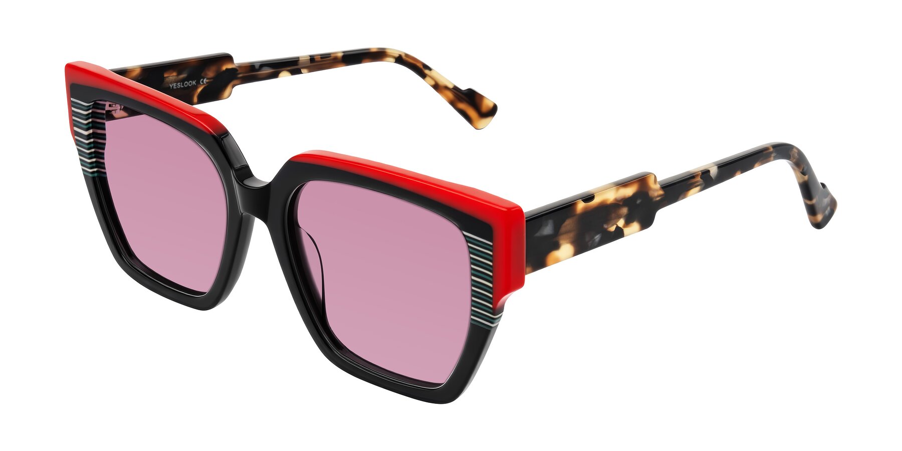 Angle of Delph in Crimson Track with Medium Wine Tinted Lenses