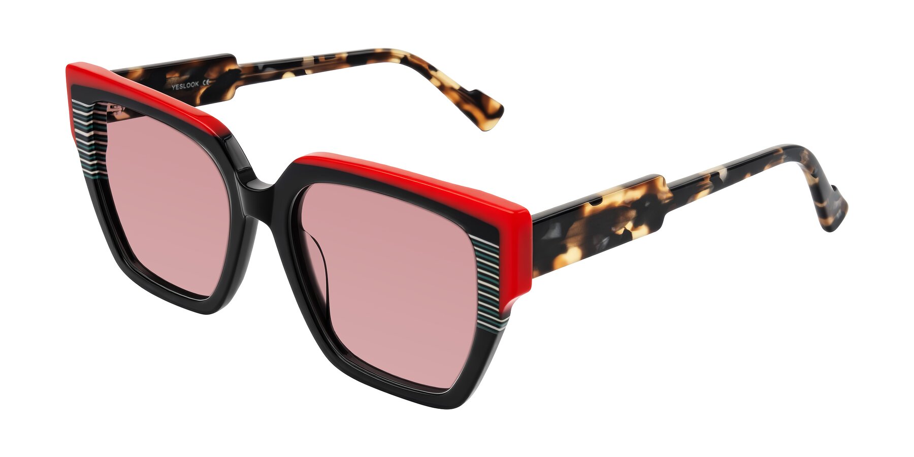 Angle of Delph in Crimson Track with Medium Garnet Tinted Lenses