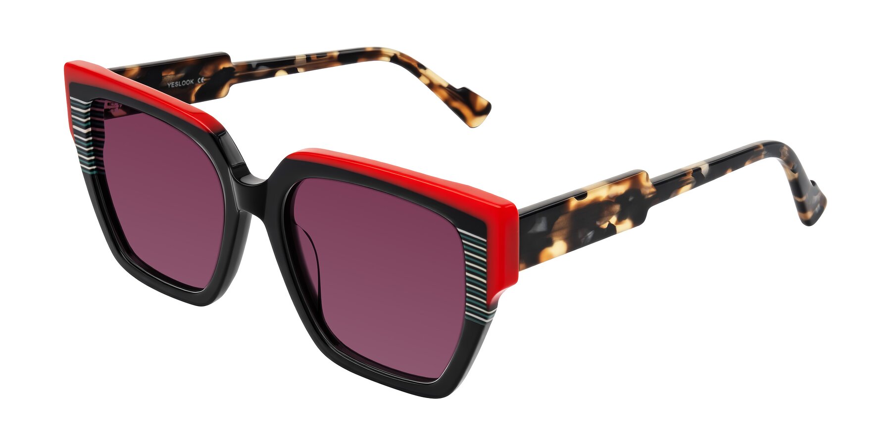 Angle of Delph in Crimson Track with Wine Tinted Lenses
