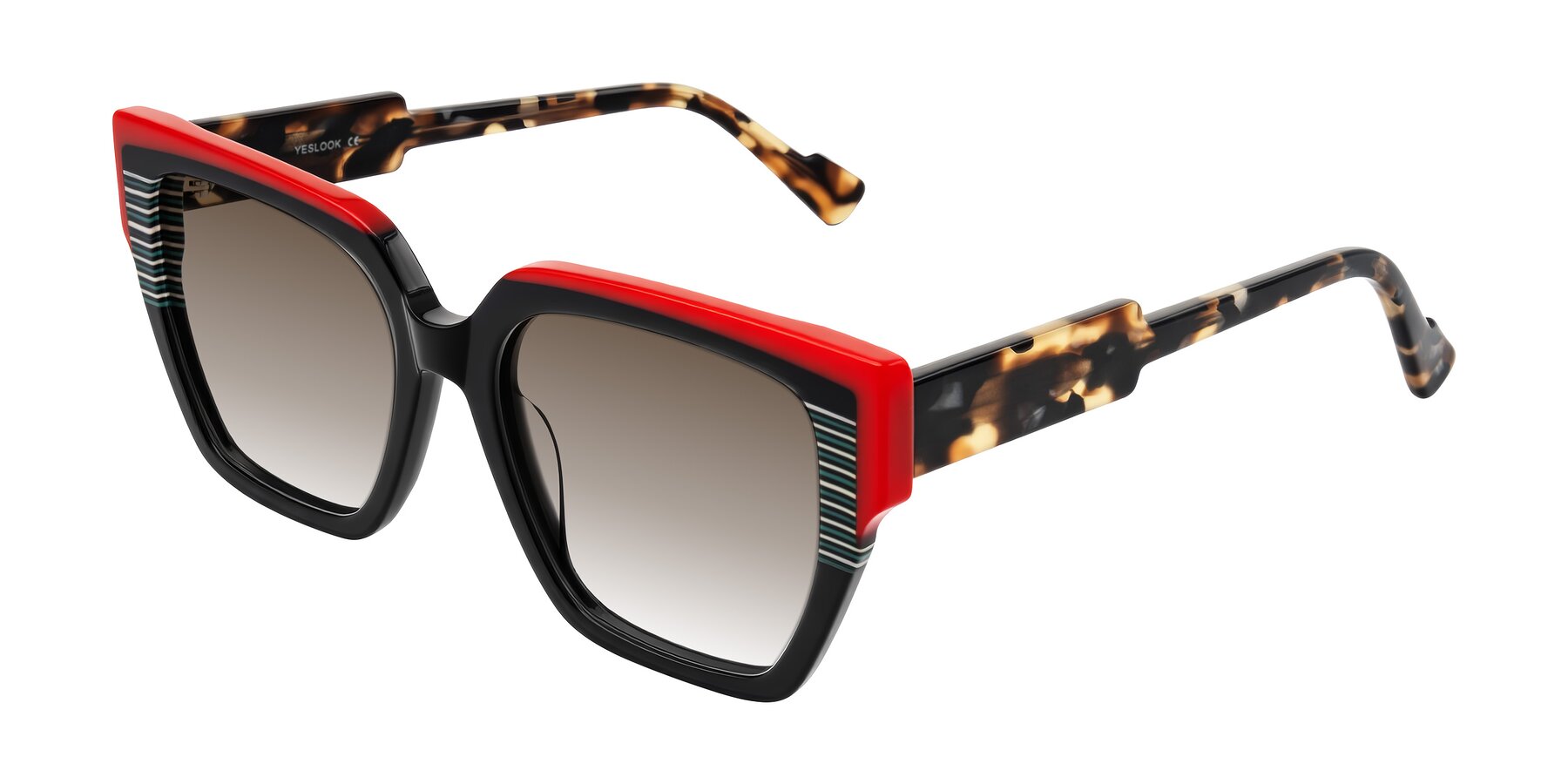 Angle of Delph in Crimson Track with Brown Gradient Lenses