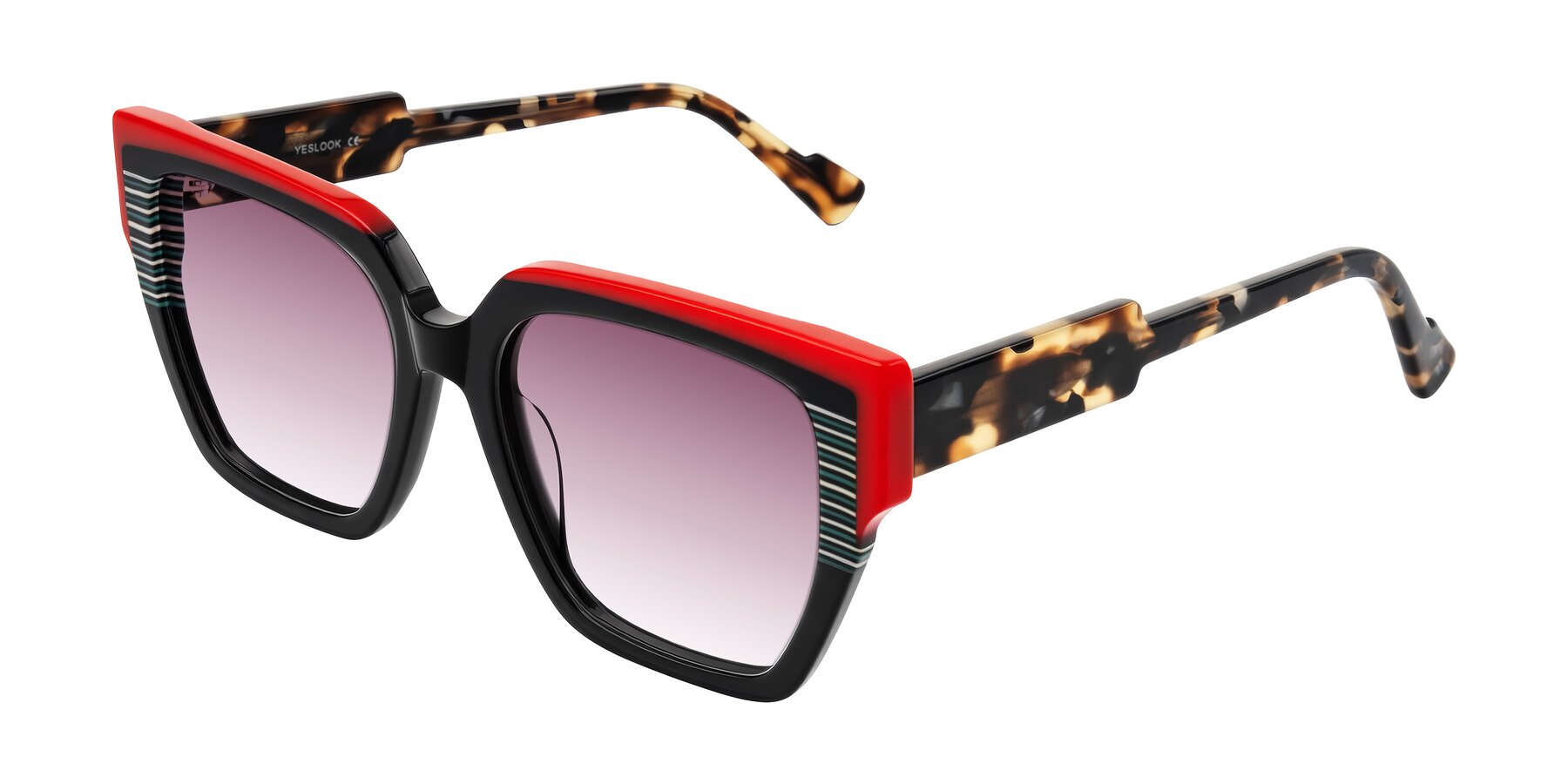 Angle of Delph in Crimson Track with Wine Gradient Lenses