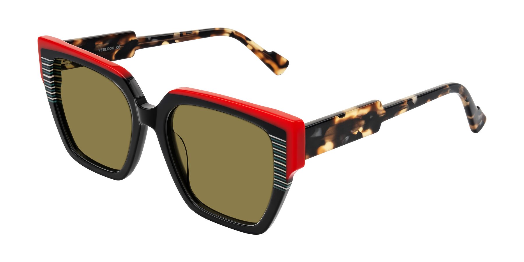 Angle of Delph in Crimson Track with Brown Polarized Lenses
