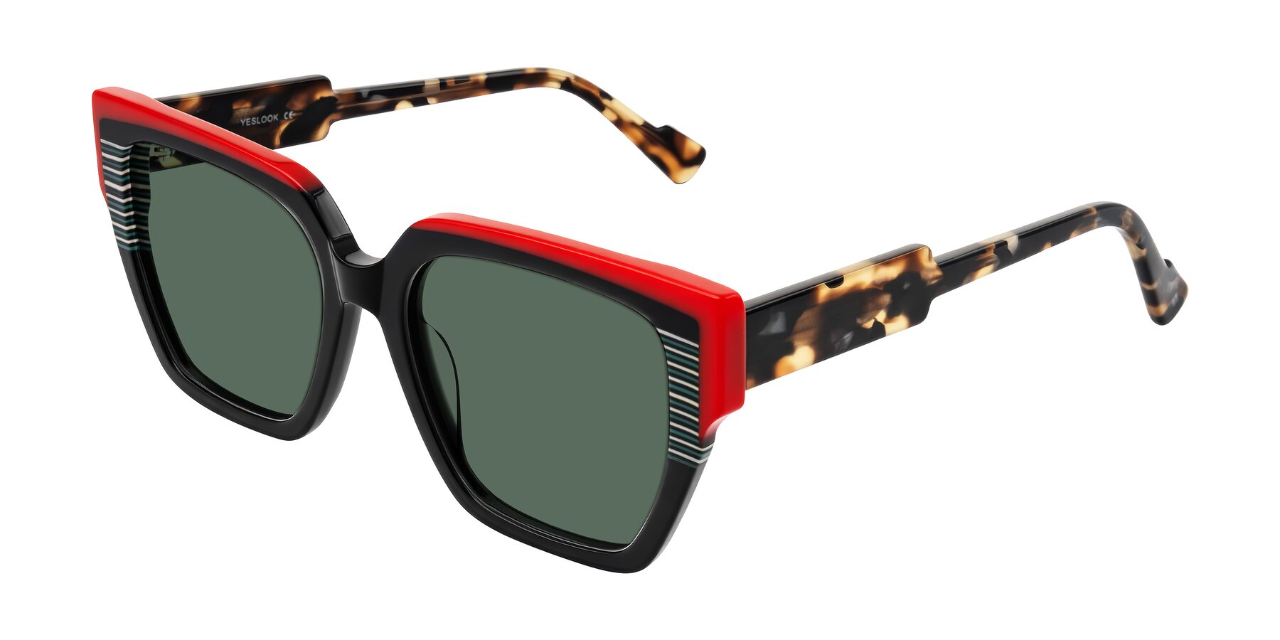 Angle of Delph in Crimson Track with Green Polarized Lenses