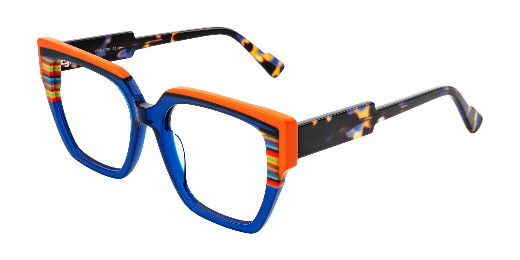 Angle of Delph in Cobalt Sprint with Clear Eyeglass Lenses
