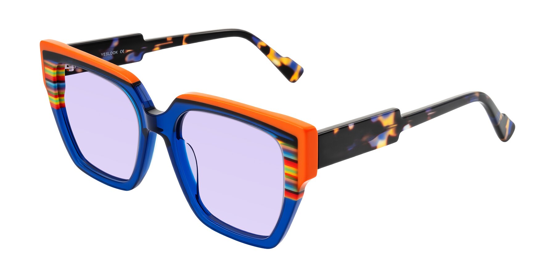 Angle of Delph in Cobalt Sprint with Light Purple Tinted Lenses
