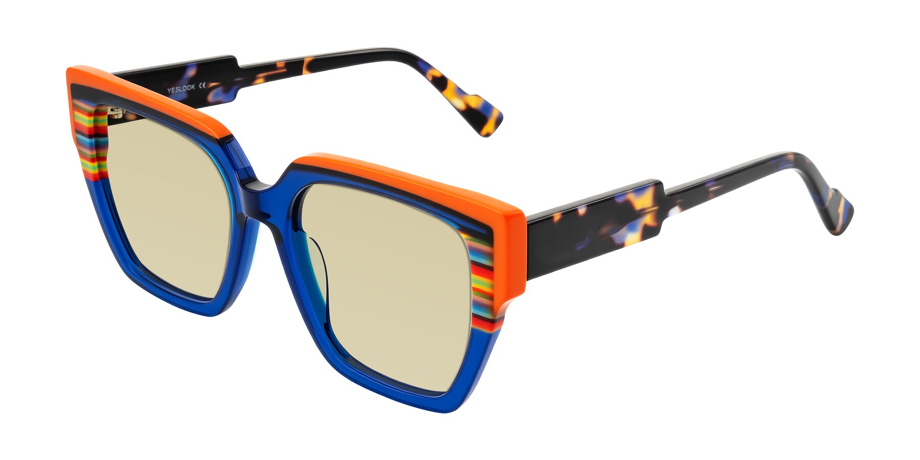 Angle of Delph in Cobalt Sprint with Light Champagne Tinted Lenses