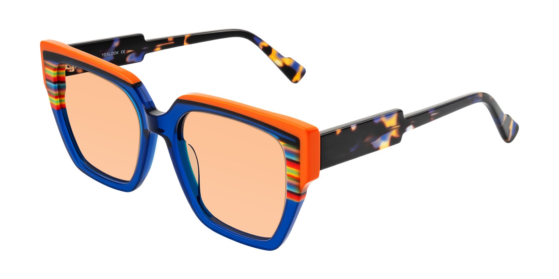 Angle of Delph in Cobalt Sprint with Light Orange Tinted Lenses