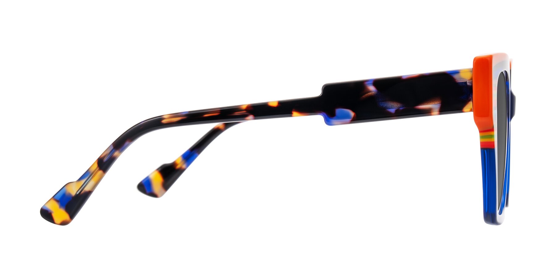 Side of Delph in Cobalt Sprint with Medium Gray Tinted Lenses