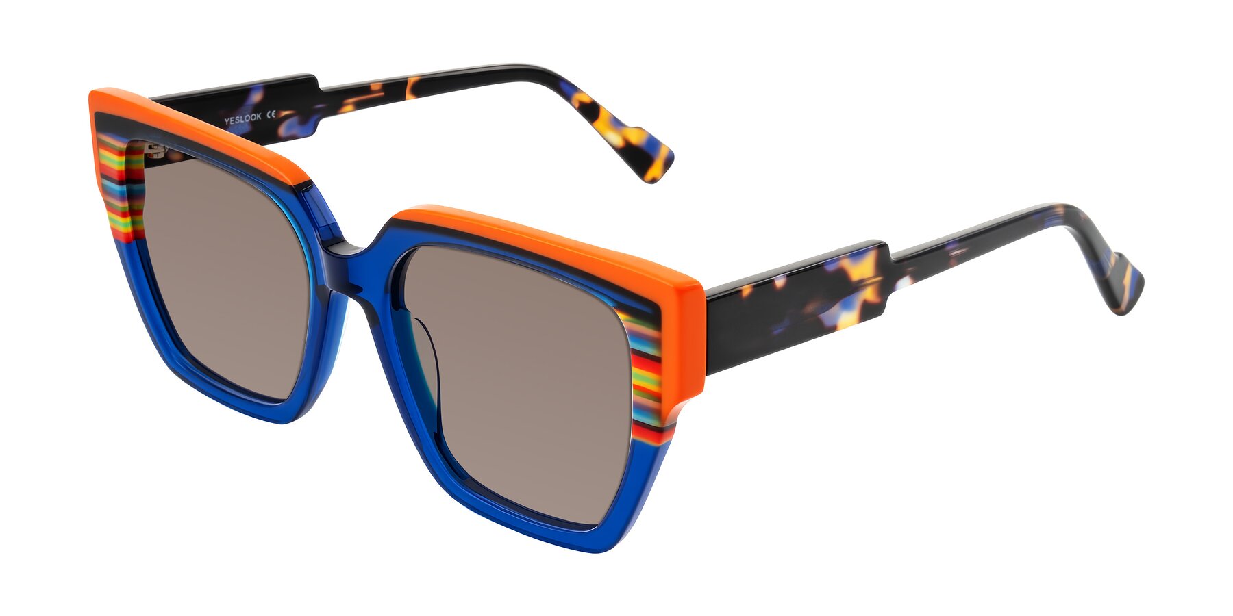 Angle of Delph in Cobalt Sprint with Medium Brown Tinted Lenses