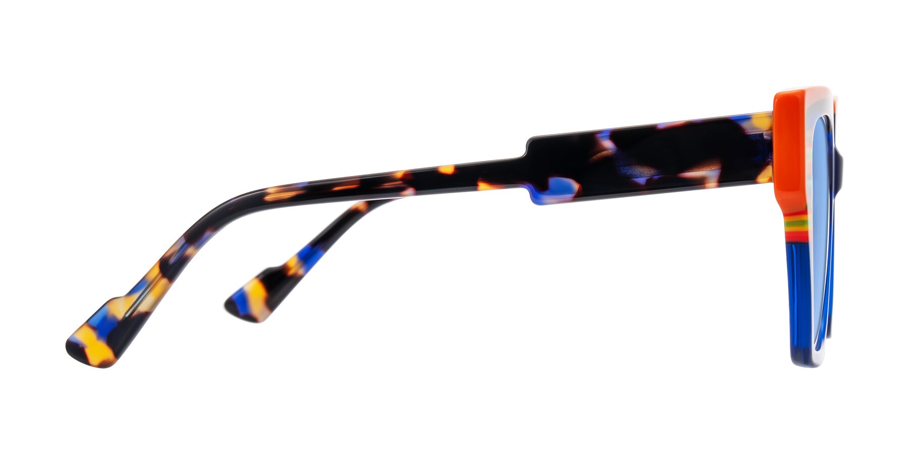 Side of Delph in Cobalt Sprint with Medium Blue Tinted Lenses