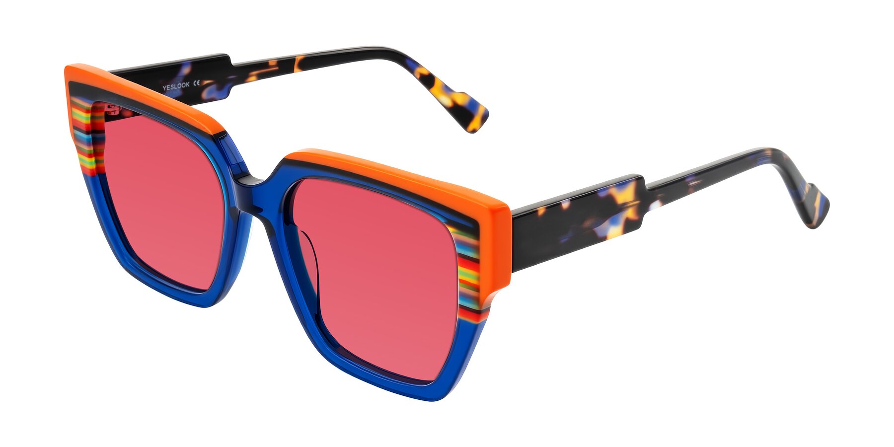 Angle of Delph in Cobalt Sprint with Red Tinted Lenses