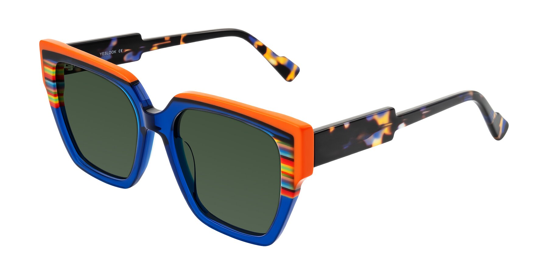 Angle of Delph in Cobalt Sprint with Green Tinted Lenses