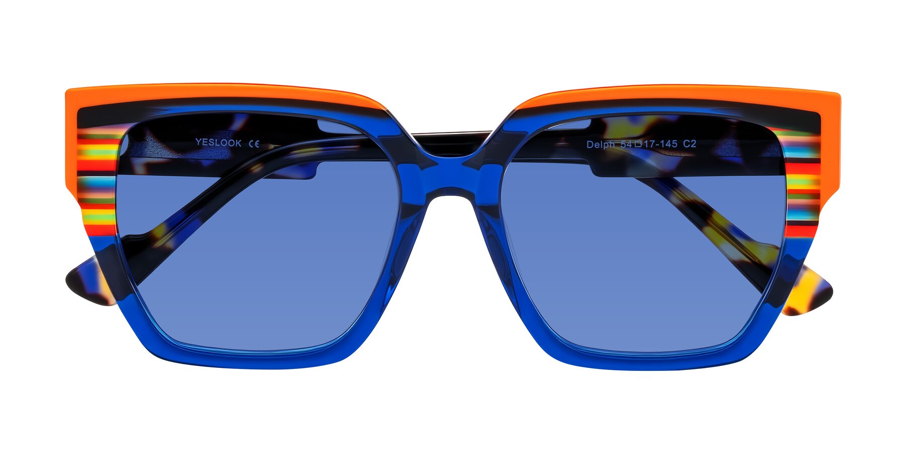 Folded Front of Delph in Cobalt Sprint with Blue Tinted Lenses