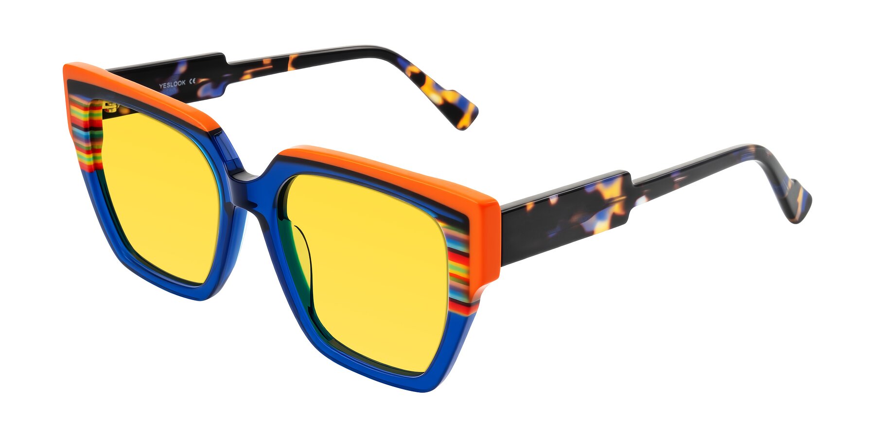 Angle of Delph in Cobalt Sprint with Yellow Tinted Lenses