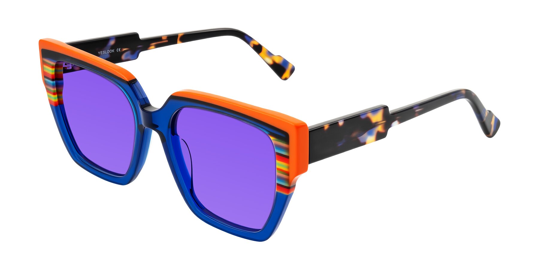 Angle of Delph in Cobalt Sprint with Purple Tinted Lenses