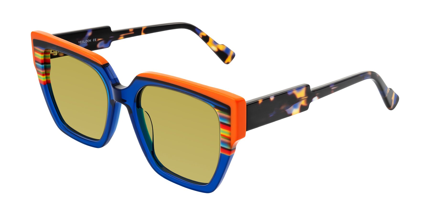Angle of Delph in Cobalt Sprint with Champagne Tinted Lenses