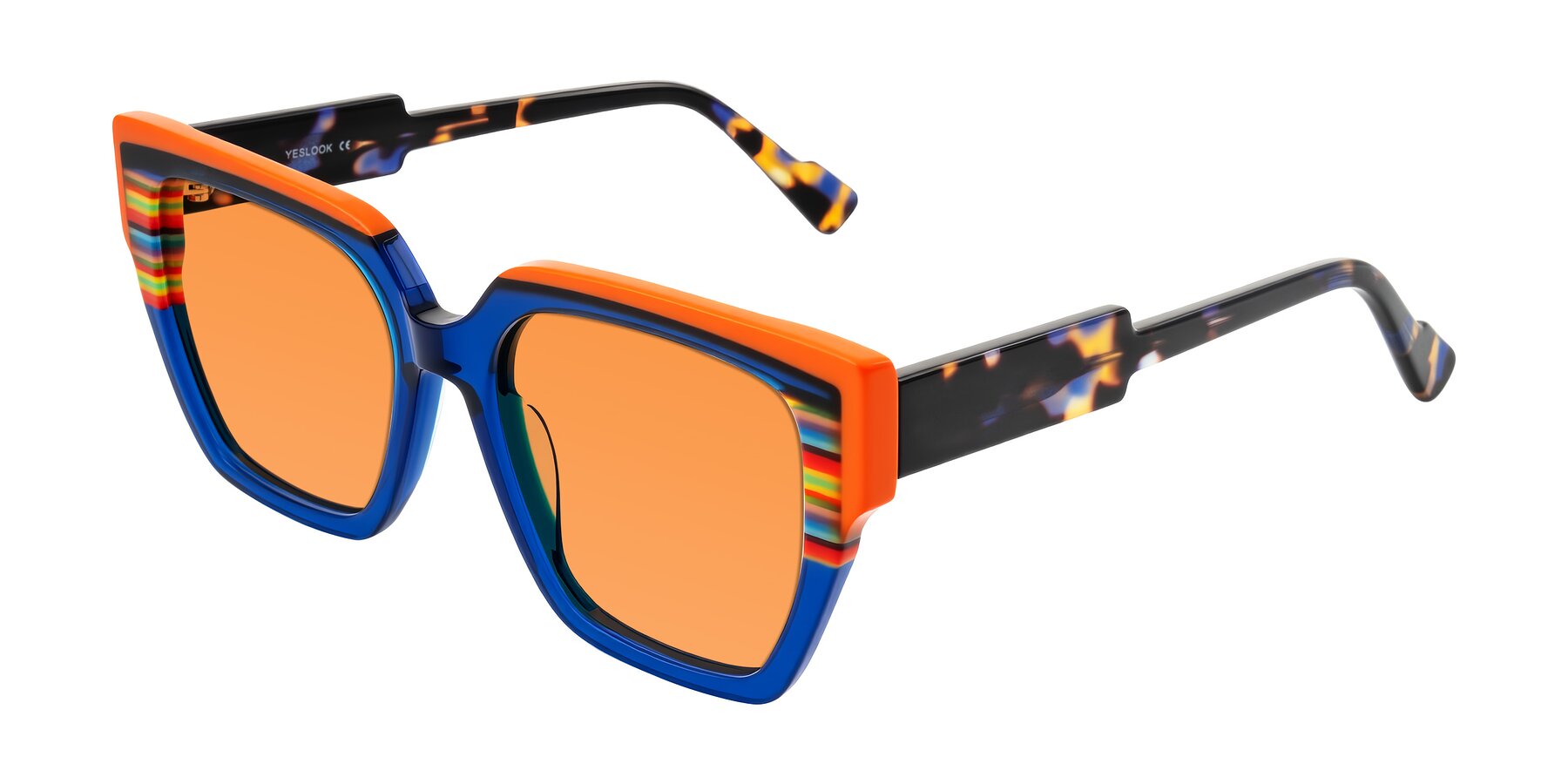 Angle of Delph in Cobalt Sprint with Orange Tinted Lenses