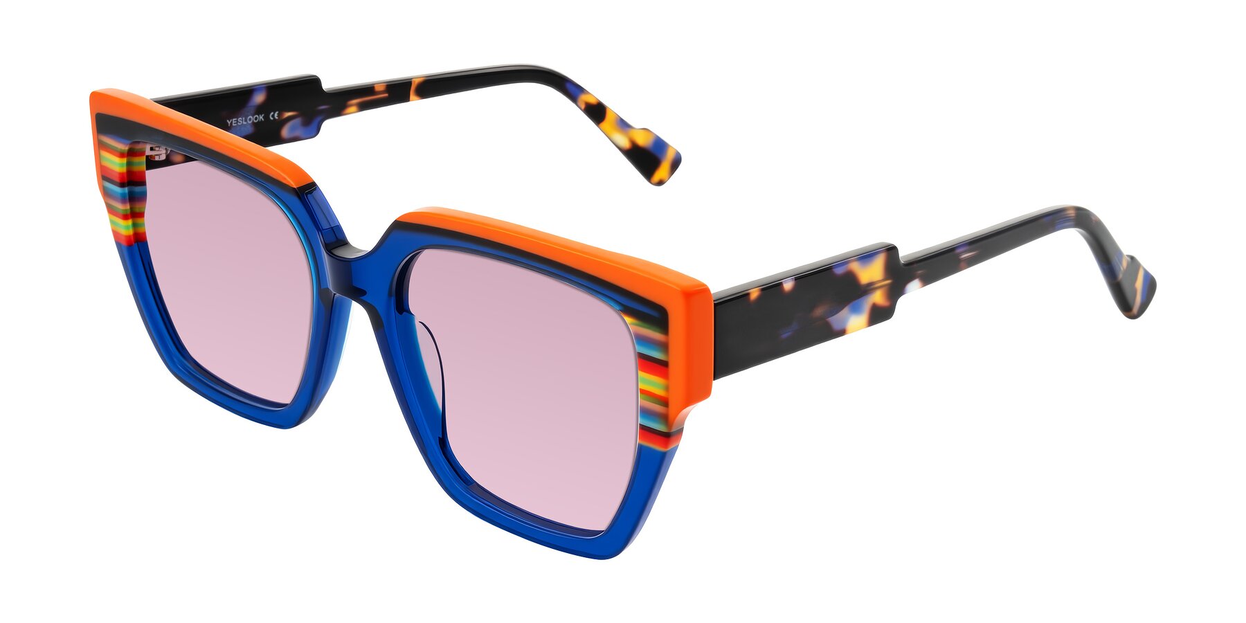 Angle of Delph in Cobalt Sprint with Light Wine Tinted Lenses