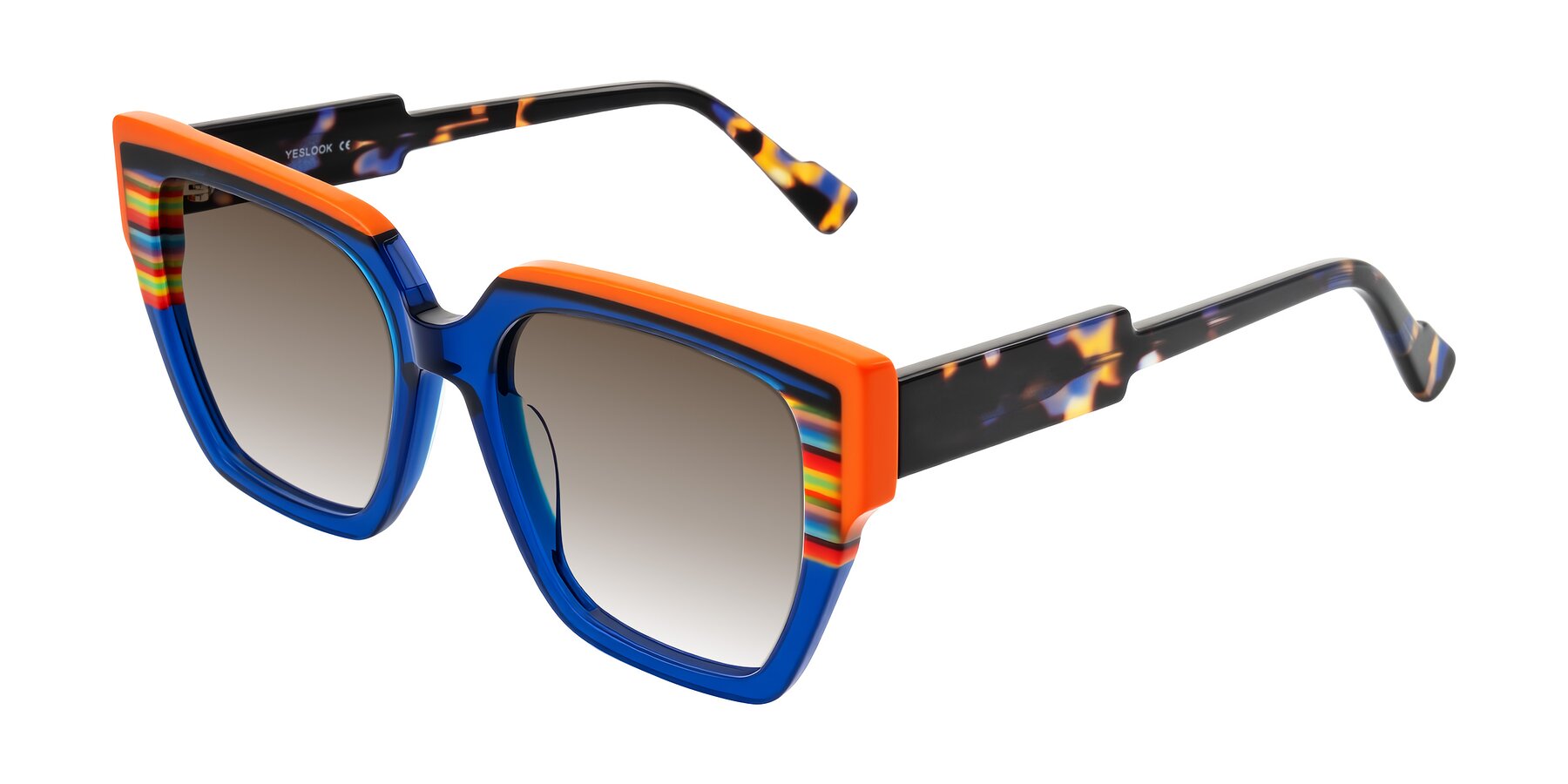 Angle of Delph in Cobalt Sprint with Brown Gradient Lenses