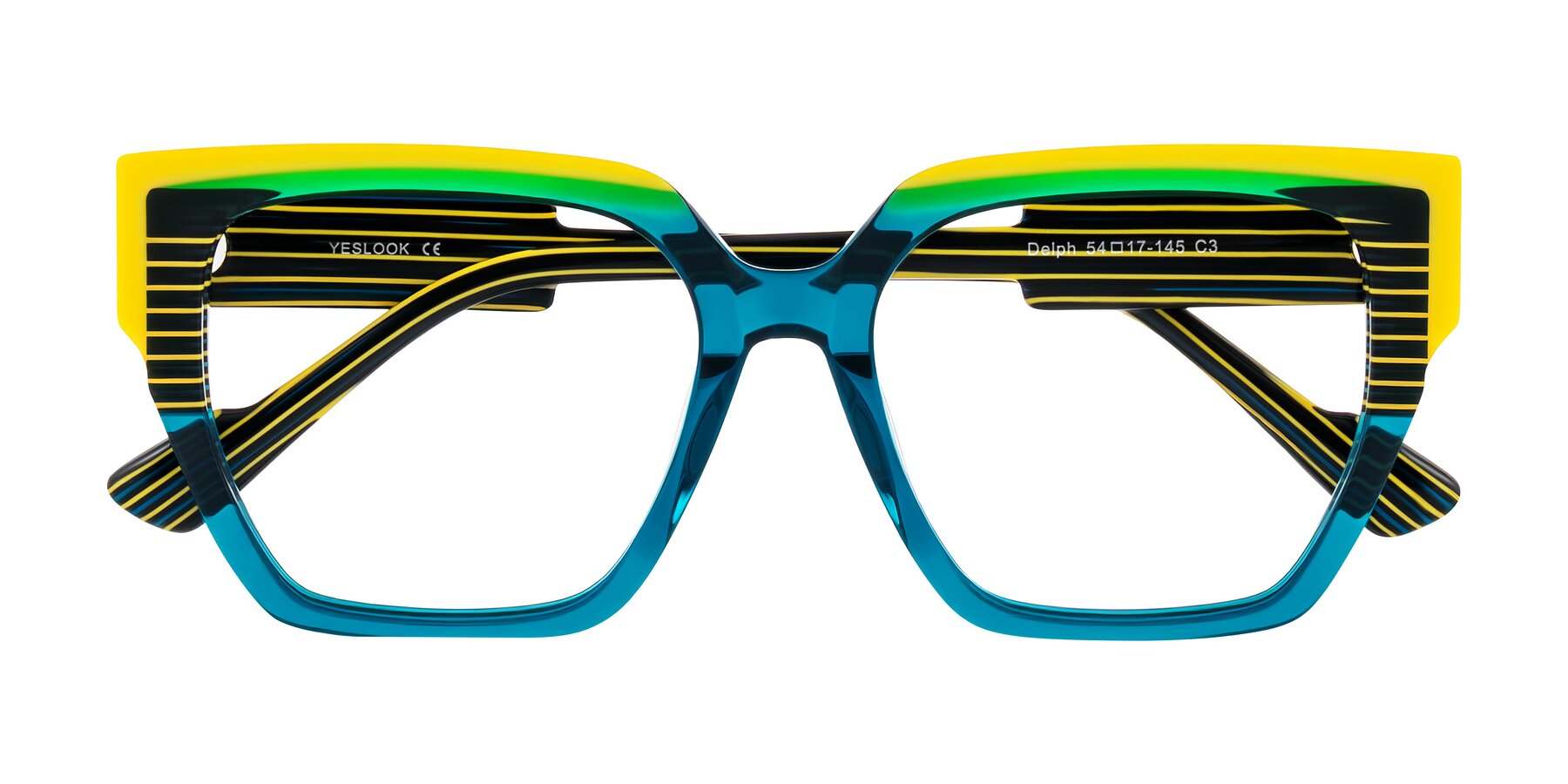 Folded Front of Delph in Petrol Rally with Clear Eyeglass Lenses