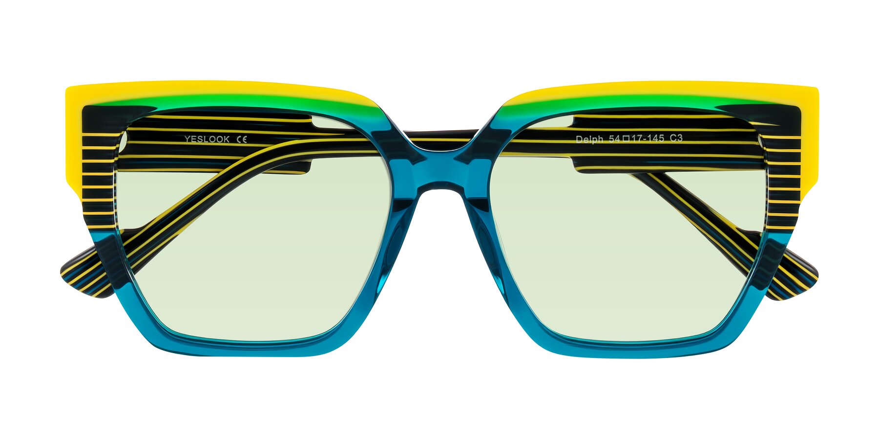 Folded Front of Delph in Petrol Rally with Light Green Tinted Lenses