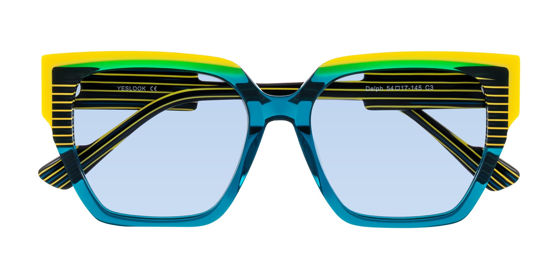 Folded Front of Delph in Petrol Rally with Light Blue Tinted Lenses