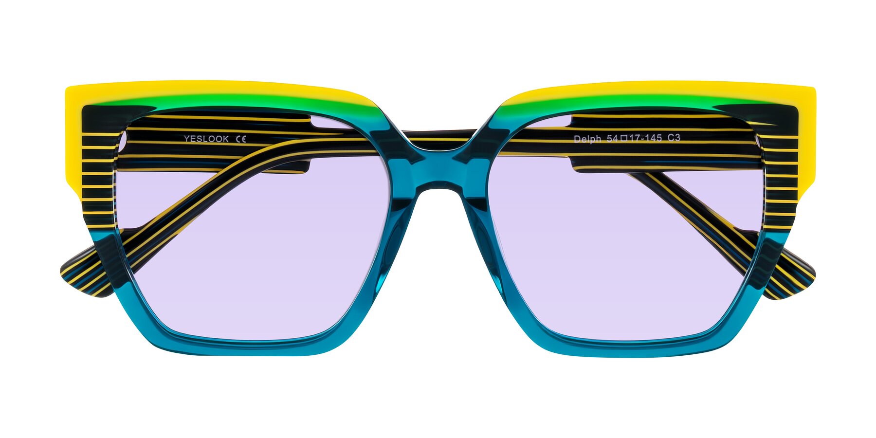 Folded Front of Delph in Petrol Rally with Light Purple Tinted Lenses