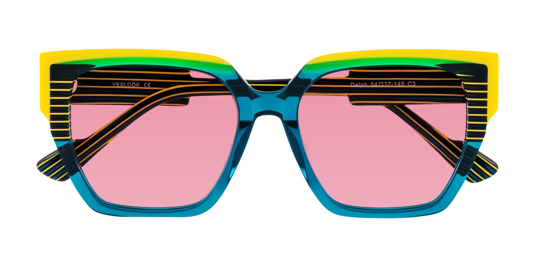 Folded Front of Delph in Petrol Rally with Pink Tinted Lenses