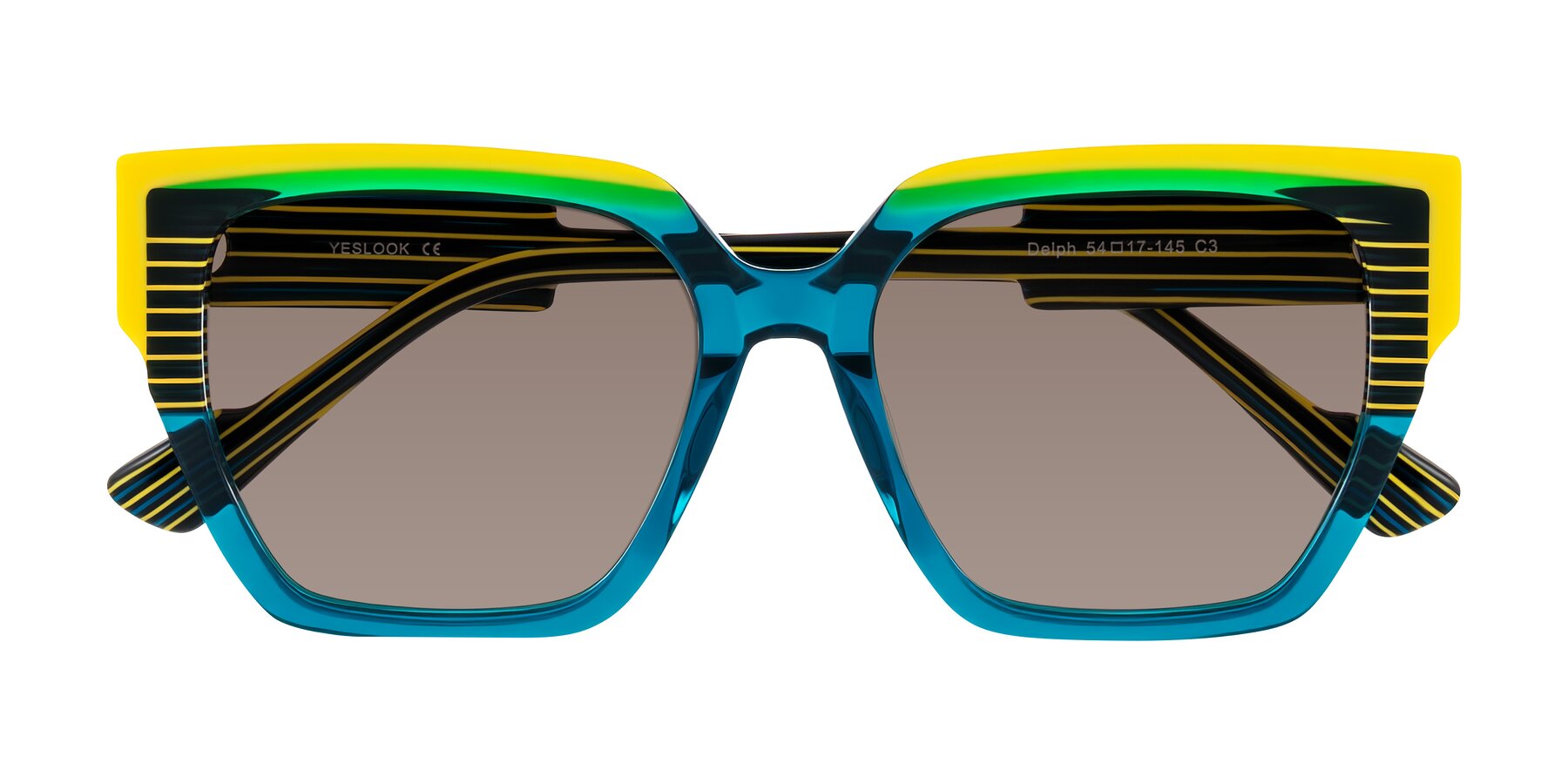 Folded Front of Delph in Petrol Rally with Medium Brown Tinted Lenses