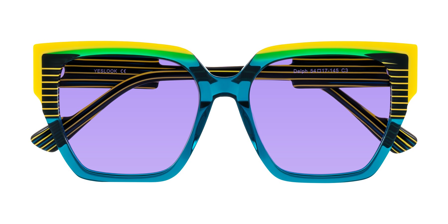 Folded Front of Delph in Petrol Rally with Medium Purple Tinted Lenses