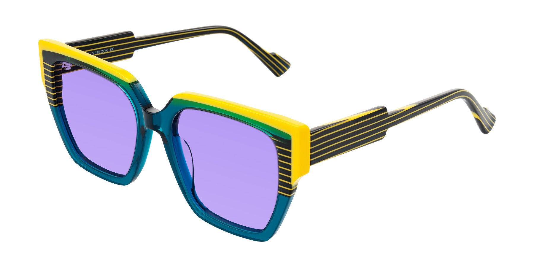 Angle of Delph in Petrol Rally with Medium Purple Tinted Lenses
