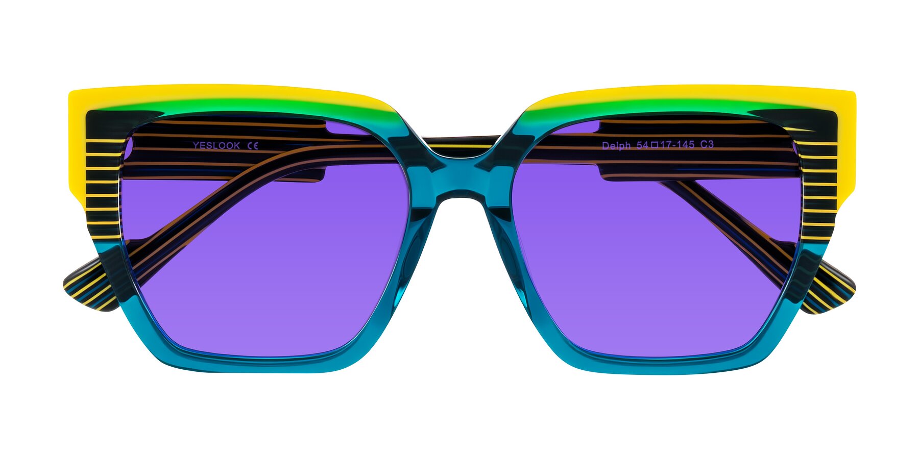 Folded Front of Delph in Petrol Rally with Purple Tinted Lenses