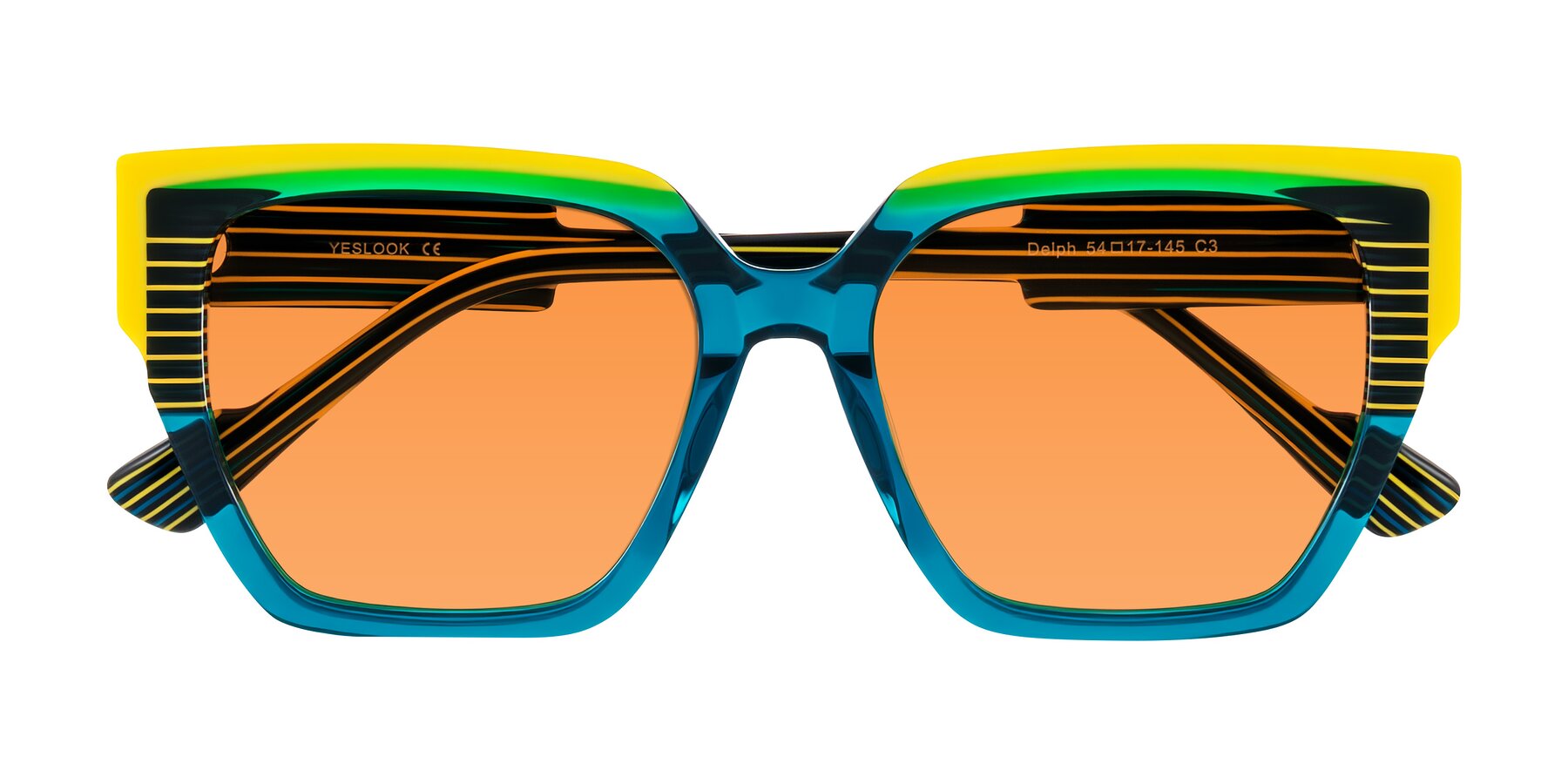 Folded Front of Delph in Petrol Rally with Orange Tinted Lenses