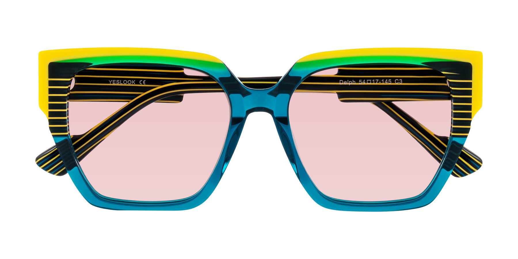 Folded Front of Delph in Petrol Rally with Light Garnet Tinted Lenses
